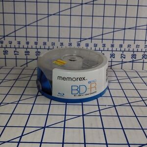 Memorex Blu-Ray BD-R 4 x 25GB  (15 Pack) Single Layer Disks - New Sealed